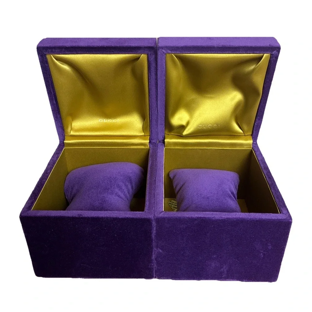 Gucci Box Purple Velvet Bracelet Watch Accessories 5x5x4.5